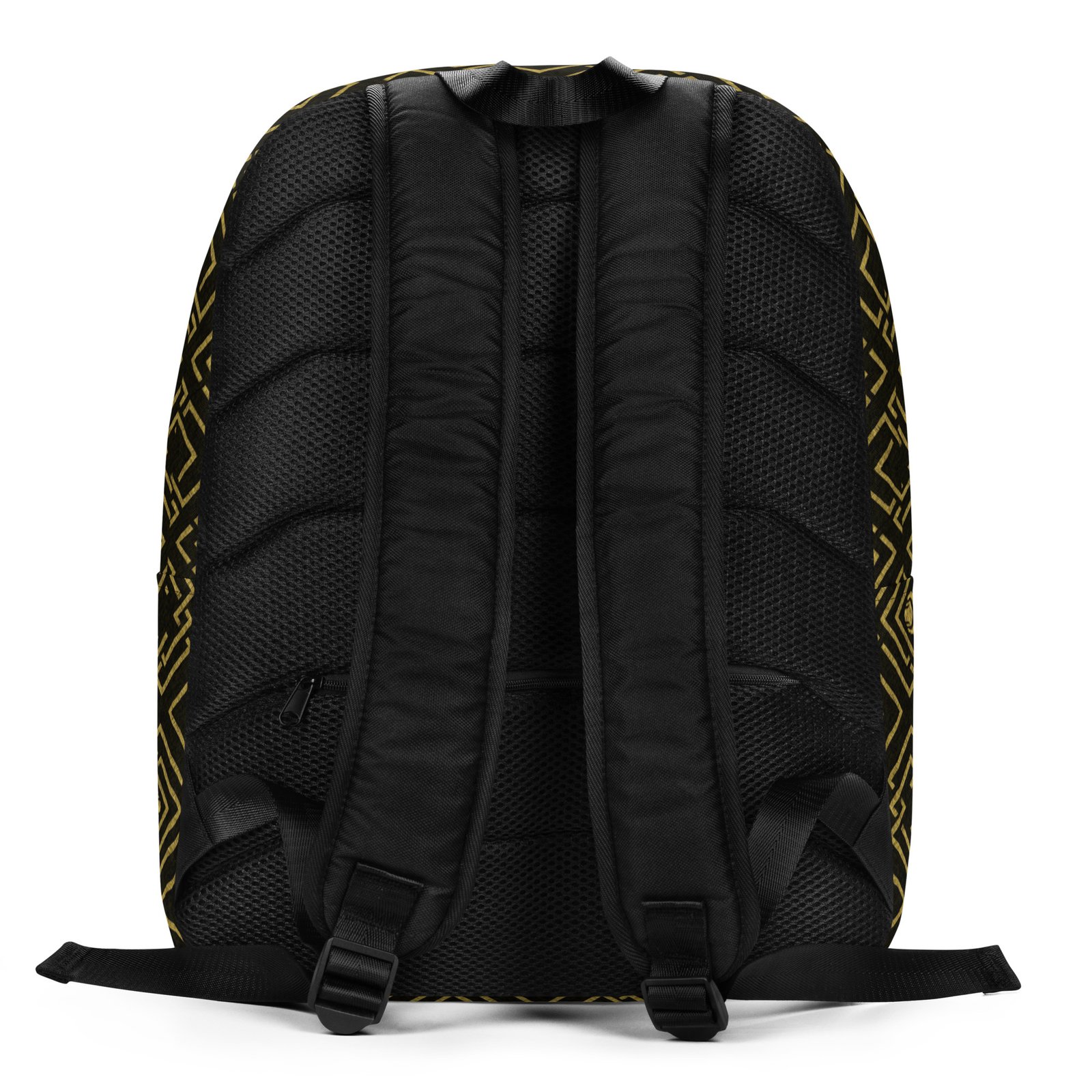 DaKahree Royal Labyrinth – Minimalist Backpack – Black & Gold - Image 9